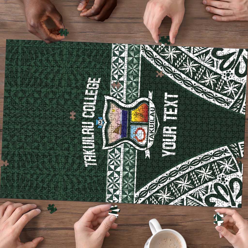 Personalised Tonga Takuilau College Puzzle 50th Anniversary Ngatu Kupesi - Polynesian Pride