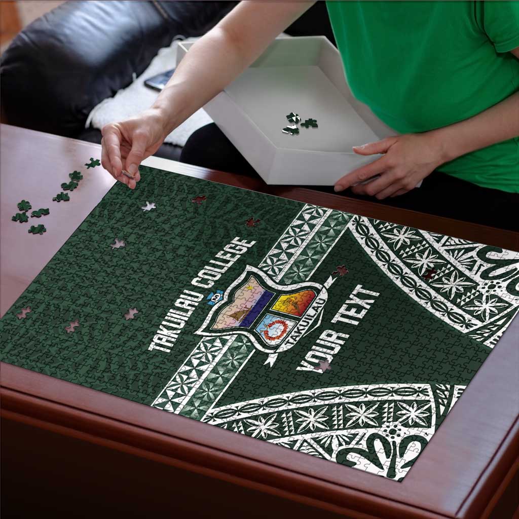 Personalised Tonga Takuilau College Puzzle 50th Anniversary Ngatu Kupesi - Polynesian Pride