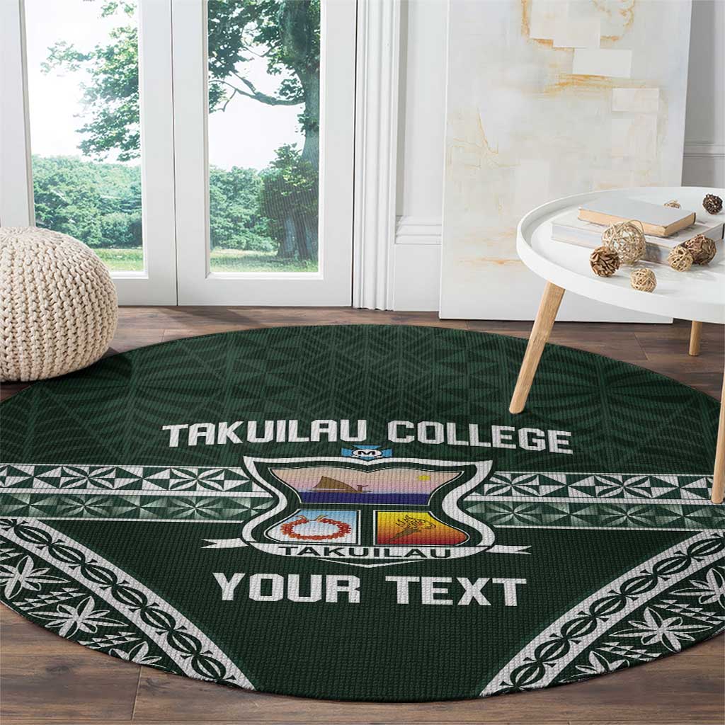 Personalised Tonga Takuilau College Round Carpet 50th Anniversary Ngatu Kupesi - Polynesian Pride