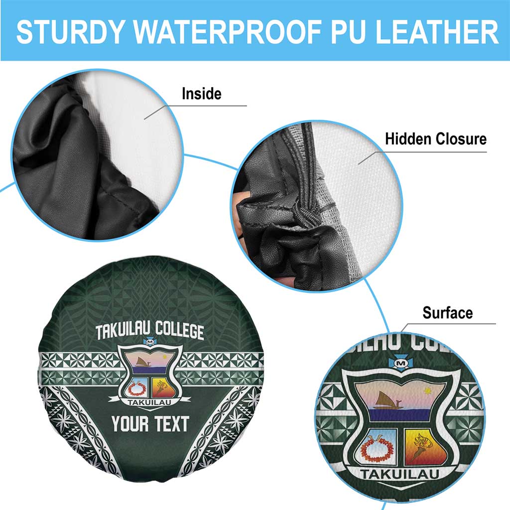Personalised Tonga Takuilau College Spare Tire Cover 50th Anniversary Ngatu Kupesi LT14 - Polynesian Pride