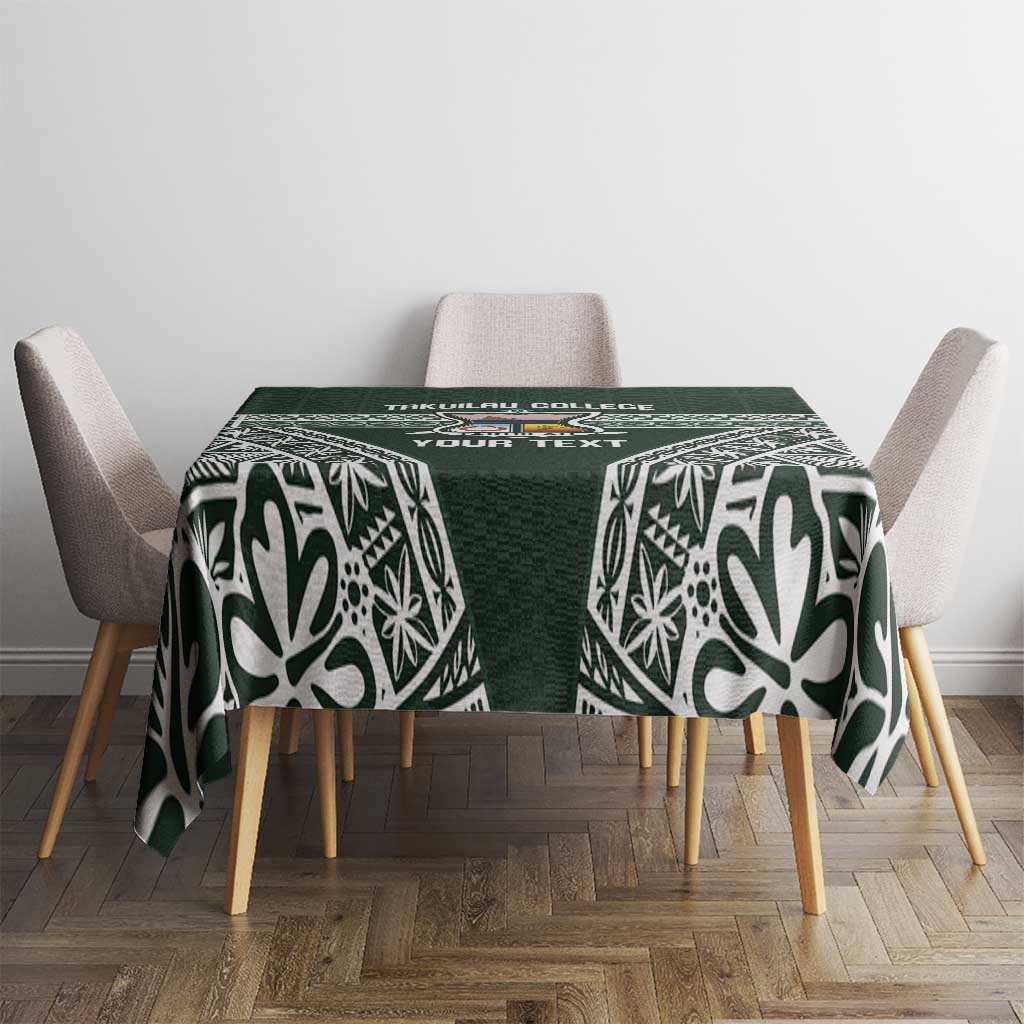 Personalised Tonga Takuilau College Tablecloth 50th Anniversary Ngatu Kupesi - Polynesian Pride