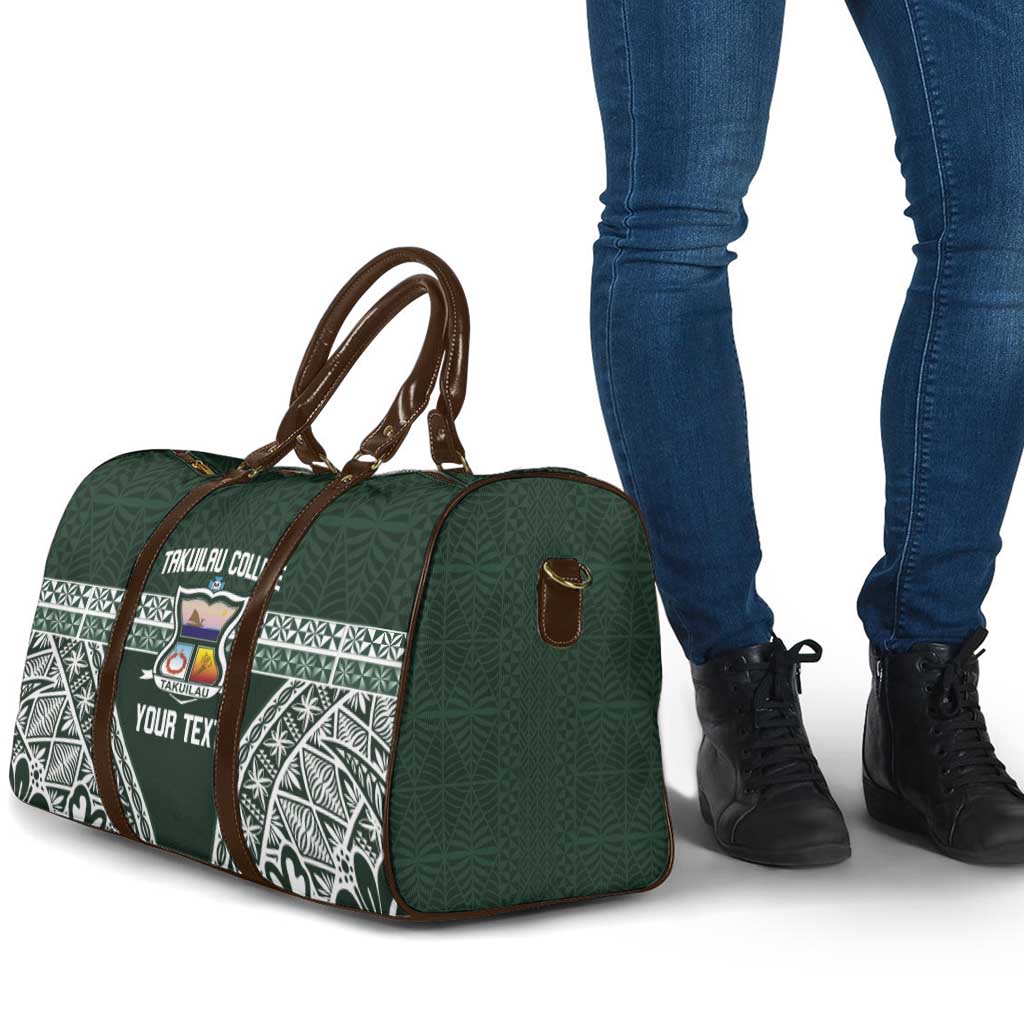 Personalised Tonga Takuilau College Travel Bag 50th Anniversary Ngatu Kupesi - Polynesian Pride