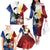 Philippines Rizal Day Family Matching Off The Shoulder Long Sleeve Dress and Hawaiian Shirt Filipino Sampaguita Grunge Style - Polynesian Pride