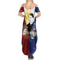 Philippines Rizal Day Family Matching Summer Maxi Dress and Hawaiian Shirt Filipino Sampaguita Grunge Style - Polynesian Pride