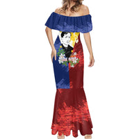 Philippines Rizal Day Mermaid Dress Filipino Sampaguita Grunge Style - Polynesian Pride