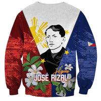 Philippines Rizal Day Sweatshirt Filipino Sampaguita Grunge Style - Polynesian Pride