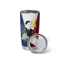 Philippines Rizal Day Tumbler Cup Filipino Sampaguita Grunge Style - Polynesian Pride