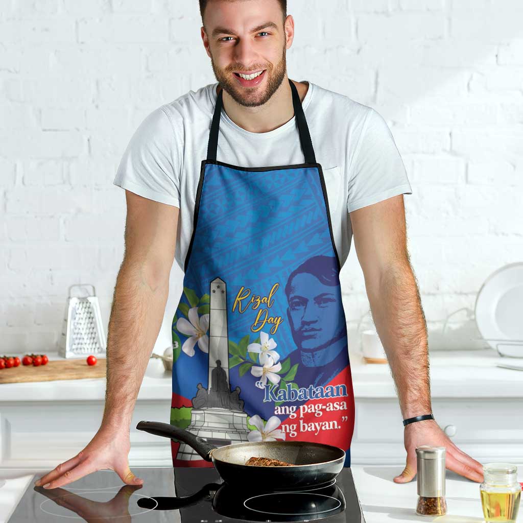 Philippines Rizal Day Apron Filipino Motto Stella Polynesian Pattern - Polynesian Pride