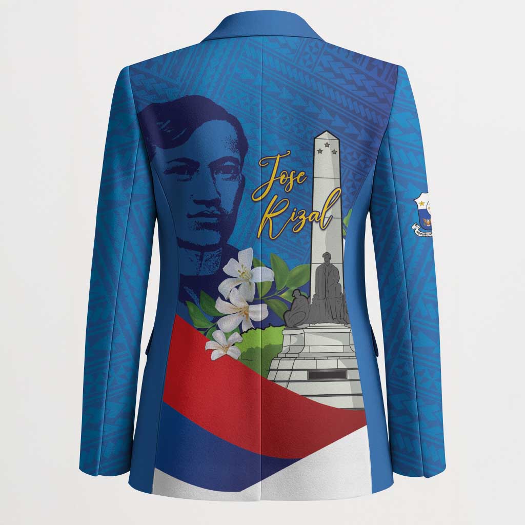Philippines Rizal Day Blazer Filipino Motto Stella Polynesian Pattern LT14 - Polynesian Pride