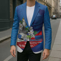 Philippines Rizal Day Blazer Filipino Motto Stella Polynesian Pattern LT14 - Polynesian Pride