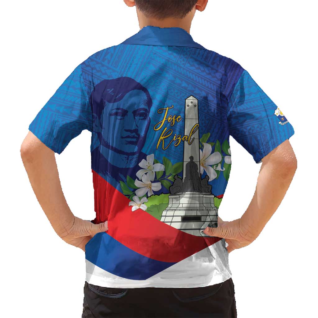Philippines Rizal Day Family Matching Puletasi and Hawaiian Shirt Filipino Motto Stella Polynesian Pattern - Polynesian Pride