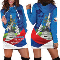 Philippines Rizal Day Hoodie Dress Filipino Motto Stella Polynesian Pattern - Polynesian Pride