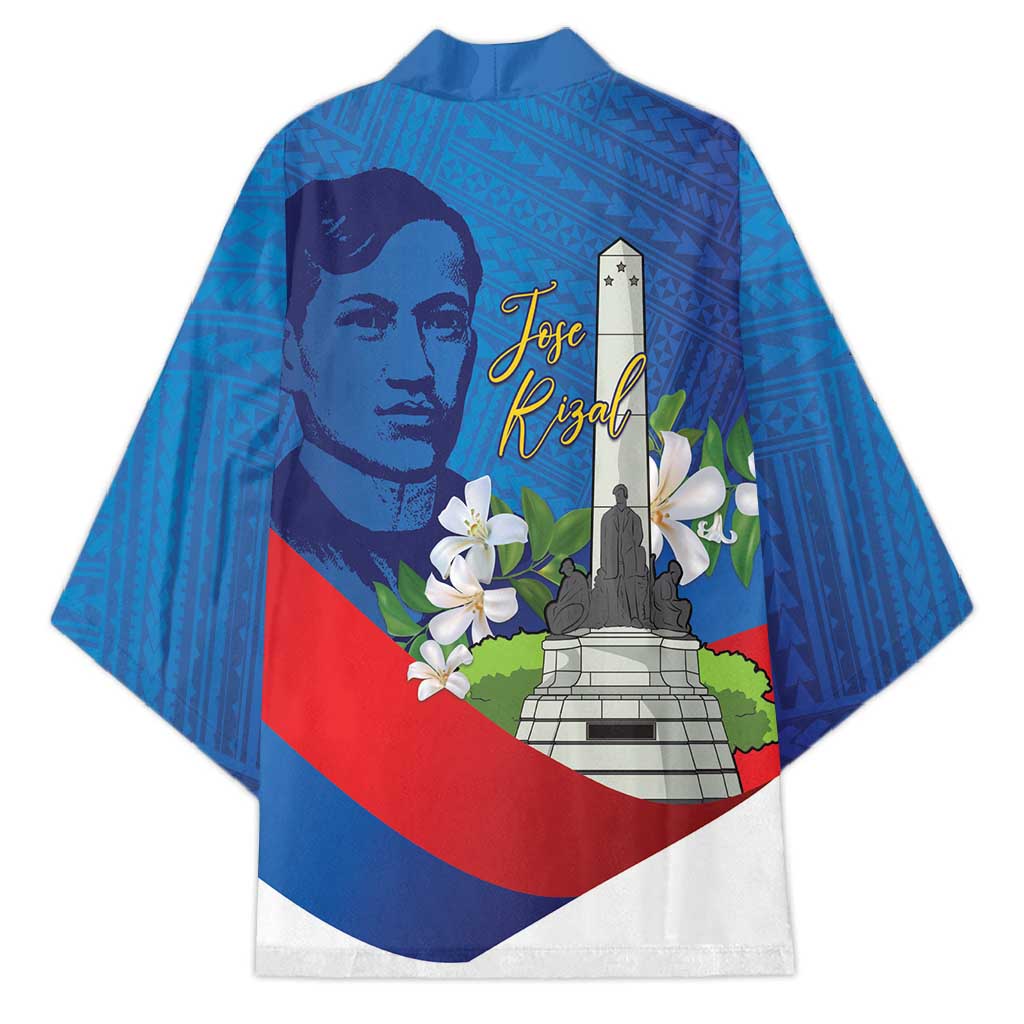 Philippines Rizal Day Kimono Filipino Motto Stella Polynesian Pattern - Polynesian Pride