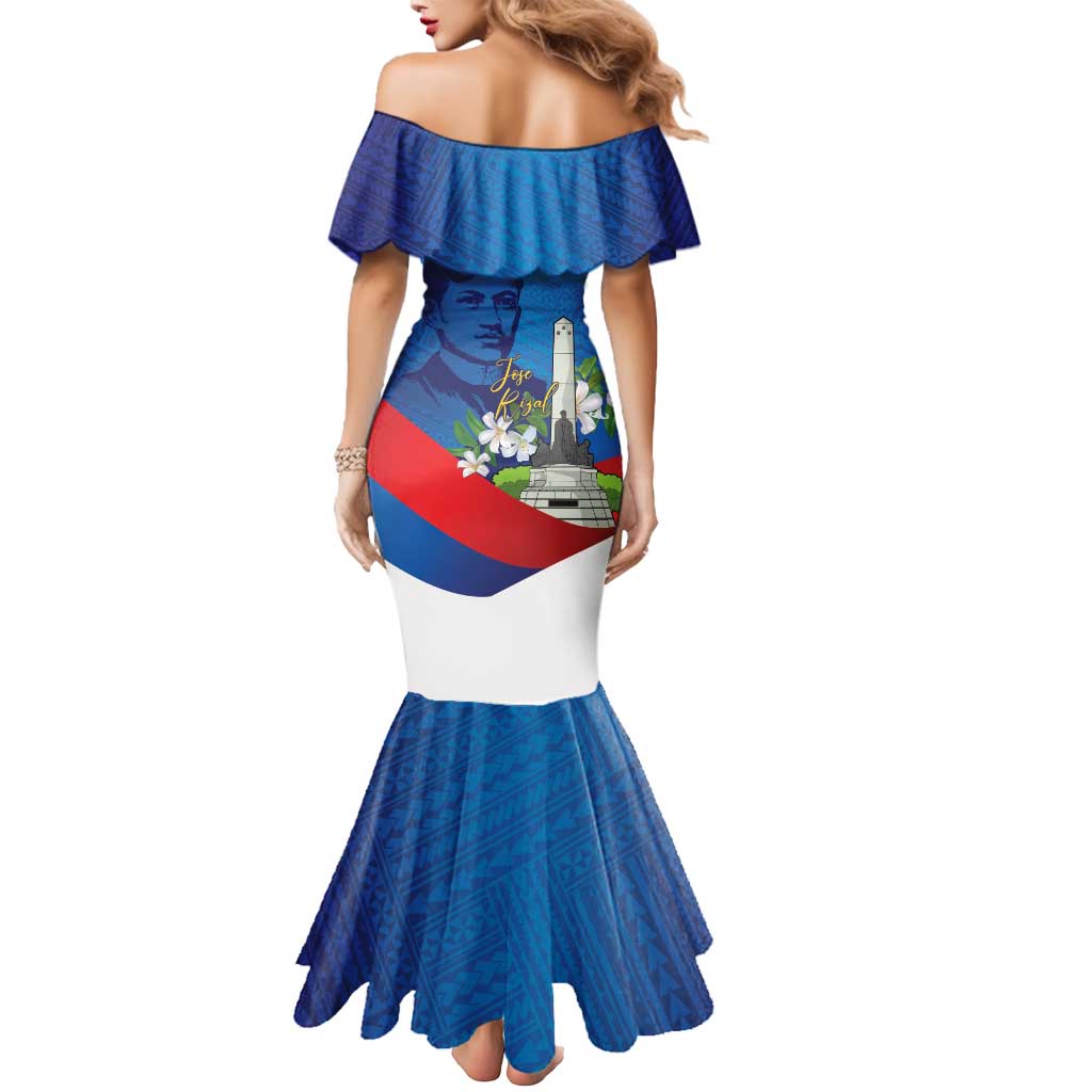 Philippines Rizal Day Mermaid Dress Filipino Motto Stella Polynesian Pattern - Polynesian Pride
