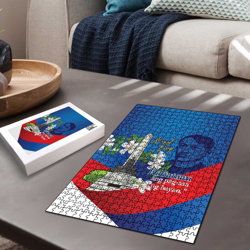 Philippines Rizal Day Puzzle Filipino Motto Stella Polynesian Pattern - Polynesian Pride
