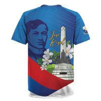 Philippines Rizal Day Rugby Jersey Filipino Motto Stella Polynesian Pattern - Polynesian Pride
