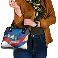 Philippines Rizal Day Shoulder Handbag Filipino Motto Stella Polynesian Pattern - Polynesian Pride