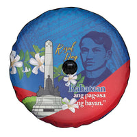Philippines Rizal Day Spare Tire Cover Filipino Motto Stella Polynesian Pattern - Polynesian Pride