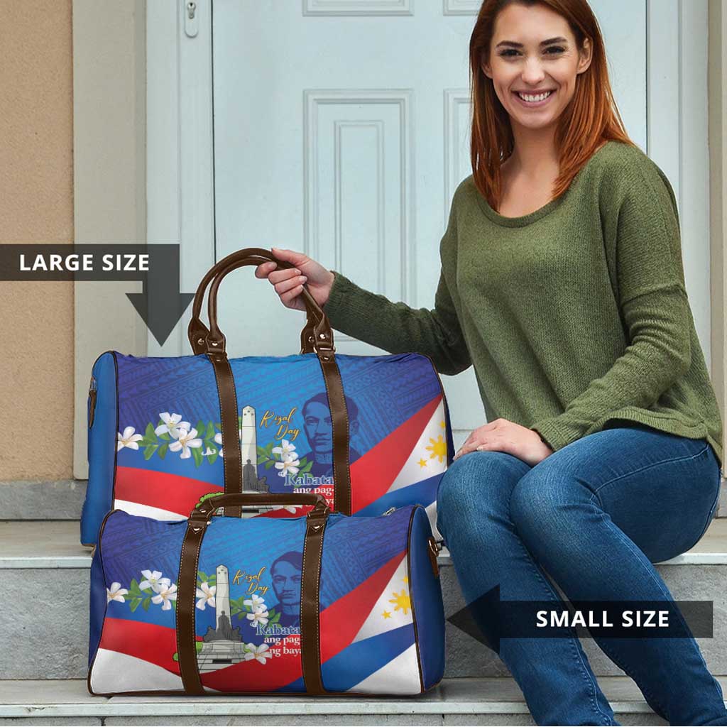 Philippines Rizal Day Travel Bag Filipino Motto Stella Polynesian Pattern - Polynesian Pride