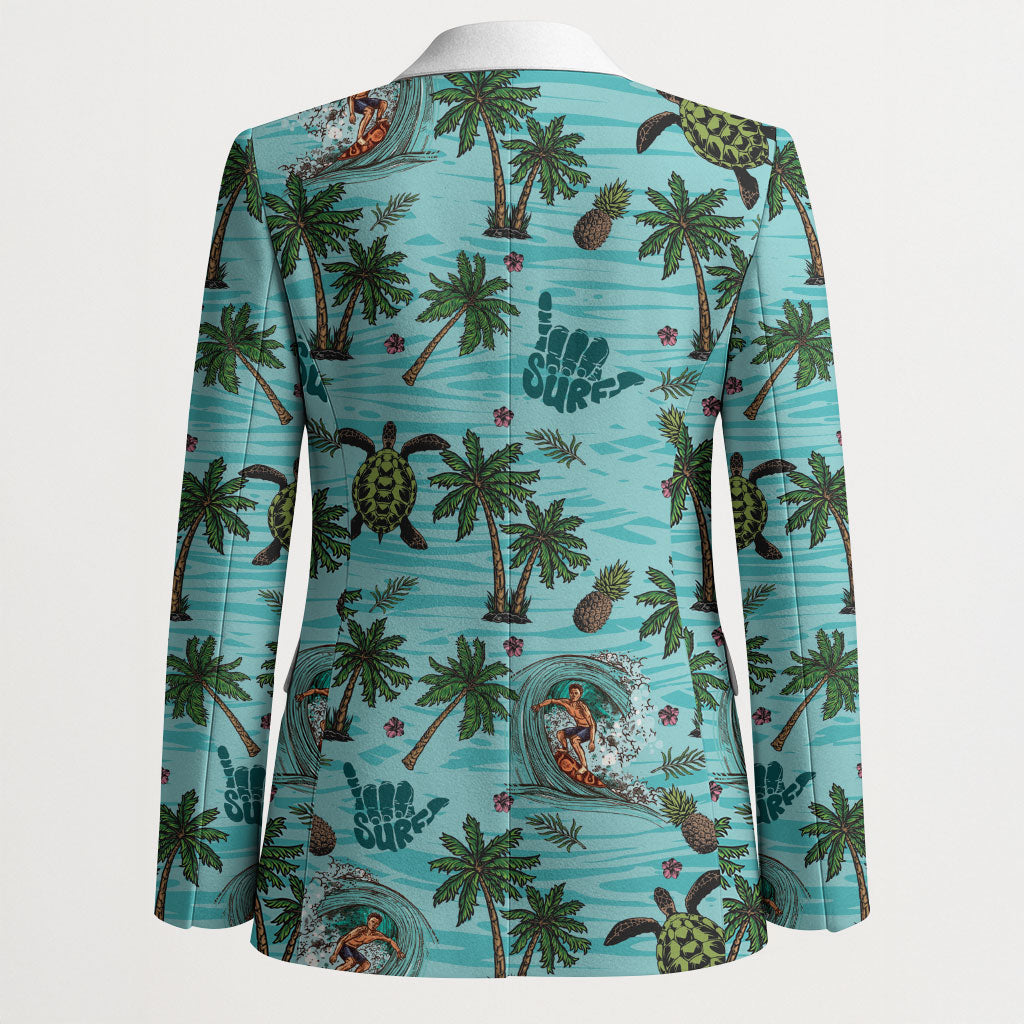 Aloha Hawaii Surfing Tropical Seamless Blazer LT14 - Polynesian Pride