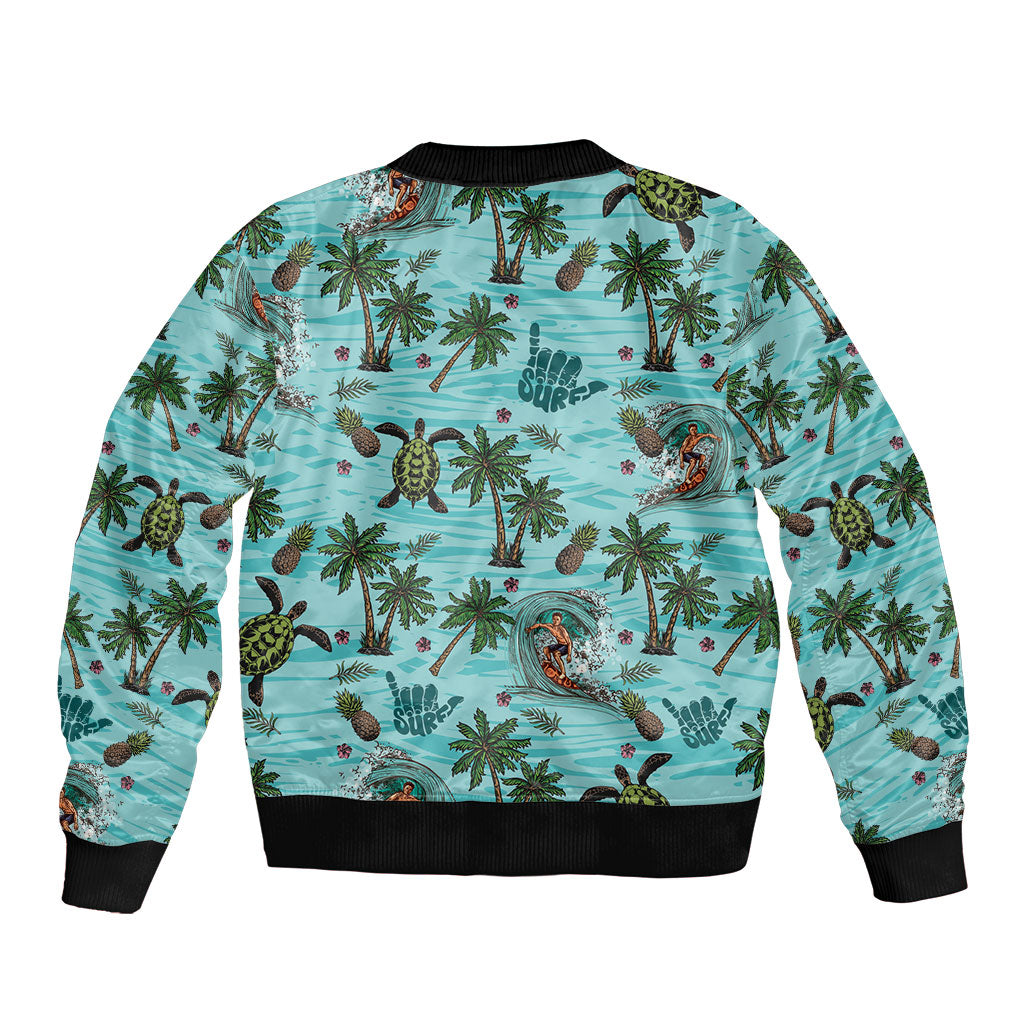 Aloha Hawaii Surfing Tropical Seamless Bomber Jacket LT14 - Polynesian Pride