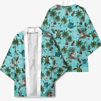 Aloha Hawaii Surfing Tropical Seamless Kimono LT14 - Polynesian Pride