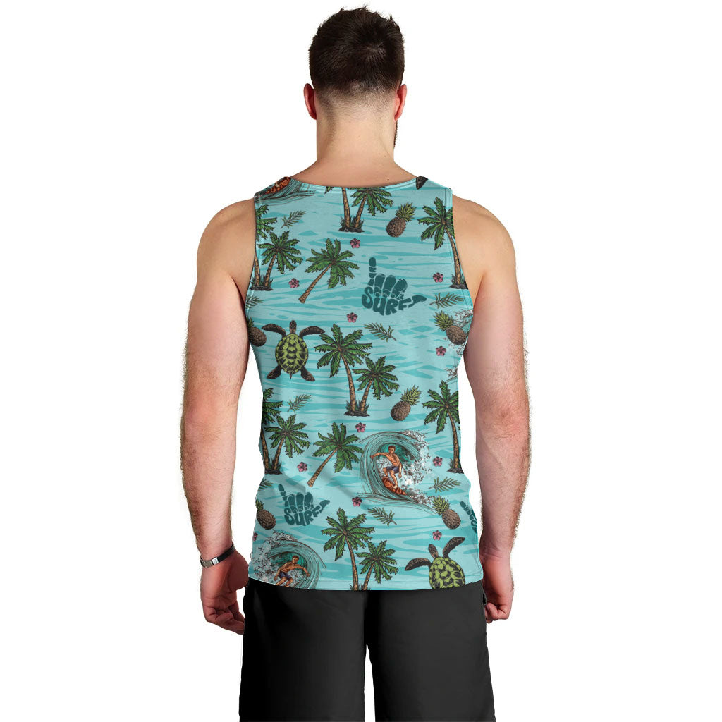 Aloha Hawaii Surfing Tropical Seamless Men Tank Top LT14 - Polynesian Pride