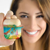 Surfing Paradise Hawaii AirPods Case Tropical Flowers Beachy Vibes LT14 - Polynesian Pride