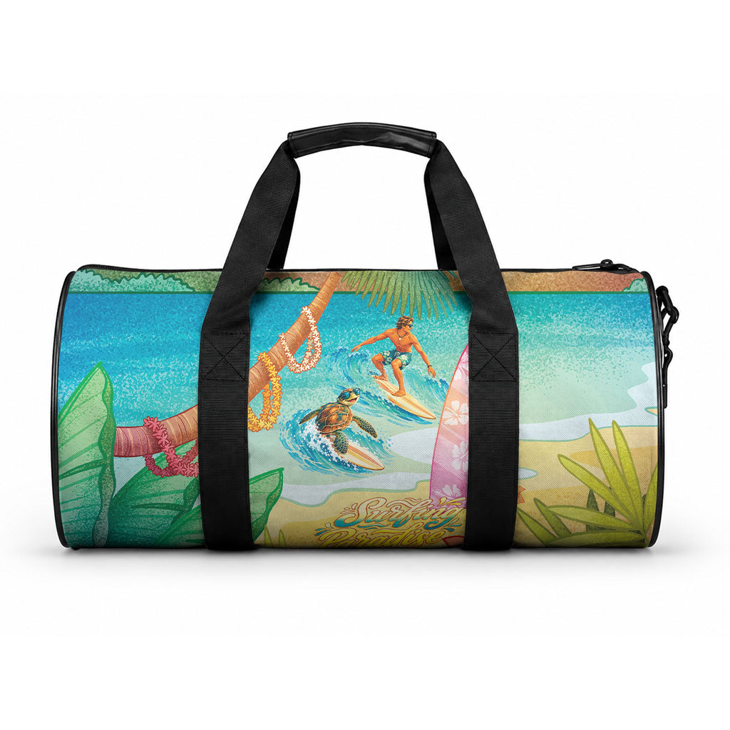 Surfing Paradise Hawaii Duffle Bag Tropical Flowers Beachy Vibes LT14 One size Multicolor - Polynesian Pride