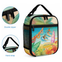 Surfing Paradise Hawaii Lunch Bag Tropical Flowers Beachy Vibes LT14 - Polynesian Pride