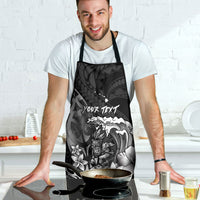 Hawaii Surfing Personalized Apron Born To Surf Tiki Hawaiian Pattern LT14 - Polynesian Pride
