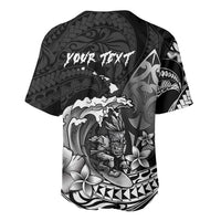 Hawaii Surfing Personalized Baseball Jersey Born To Surf Tiki Hawaiian Pattern LT14 - Polynesian Pride