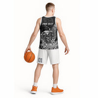 Hawaii Surfing Personalized Basketball Jersey Born To Surf Tiki Hawaiian Pattern LT14 - Polynesian Pride
