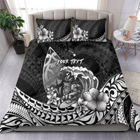 Hawaii Surfing Personalized Bedding Set Born To Surf Tiki Hawaiian Pattern LT14 - Polynesian Pride