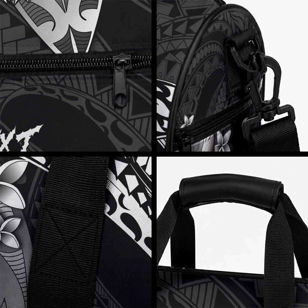 Hawaii Surfing Personalized Duffle Bag Born To Surf Tiki Hawaiian Pattern LT14 - Polynesian Pride