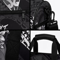 Hawaii Surfing Personalized Duffle Bag Born To Surf Tiki Hawaiian Pattern LT14 - Polynesian Pride
