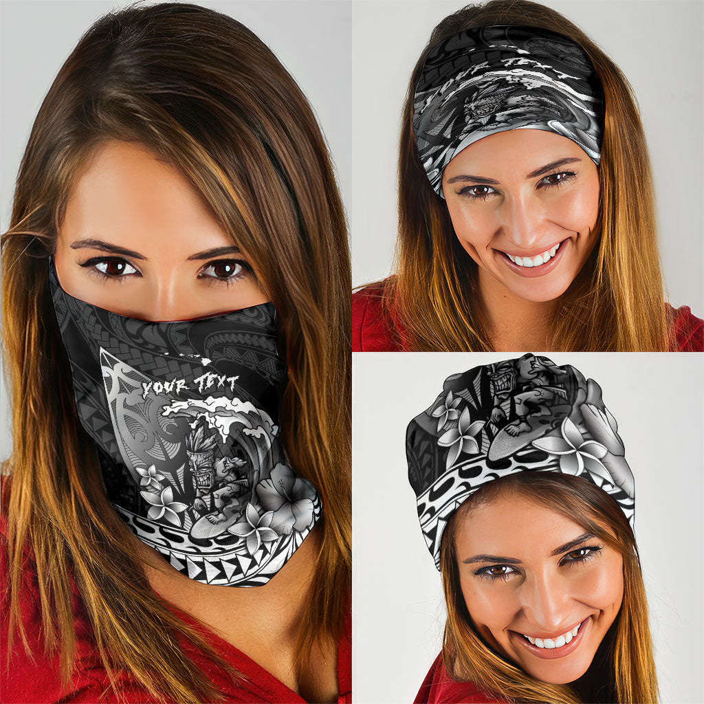 Hawaii Surfing Personalized Neck Gaiter Born To Surf Tiki Hawaiian Pattern LT14 - Polynesian Pride