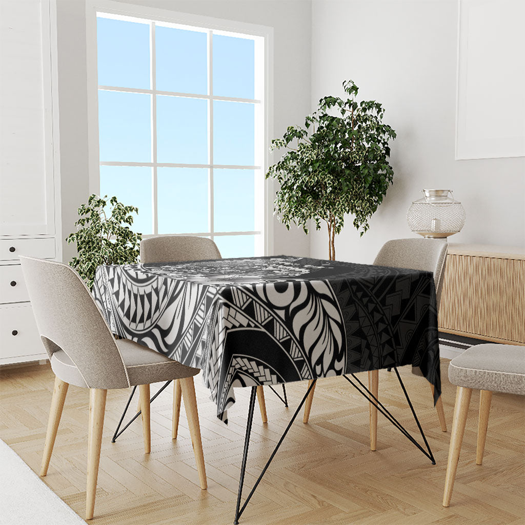 Hawaii Surfing Personalized Tablecloth Born To Surf Tiki Hawaiian Pattern LT14 - Polynesian Pride