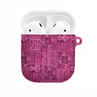 Hawaii Rainforest Beach Tropical Flowers AirPods Case LT14 Pink - Polynesian Pride
