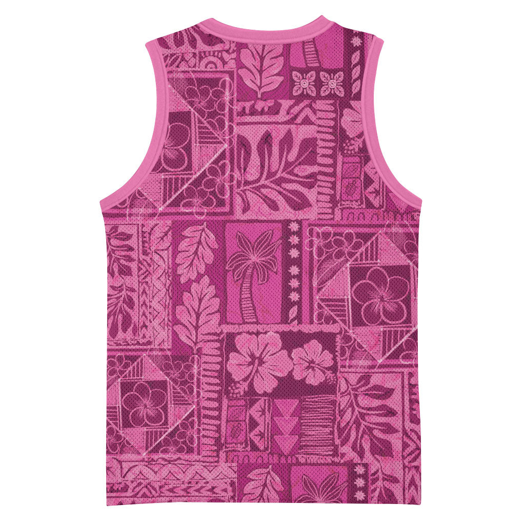 Hawaii Rainforest Beach Tropical Flowers Basketball Jersey LT14 - Polynesian Pride