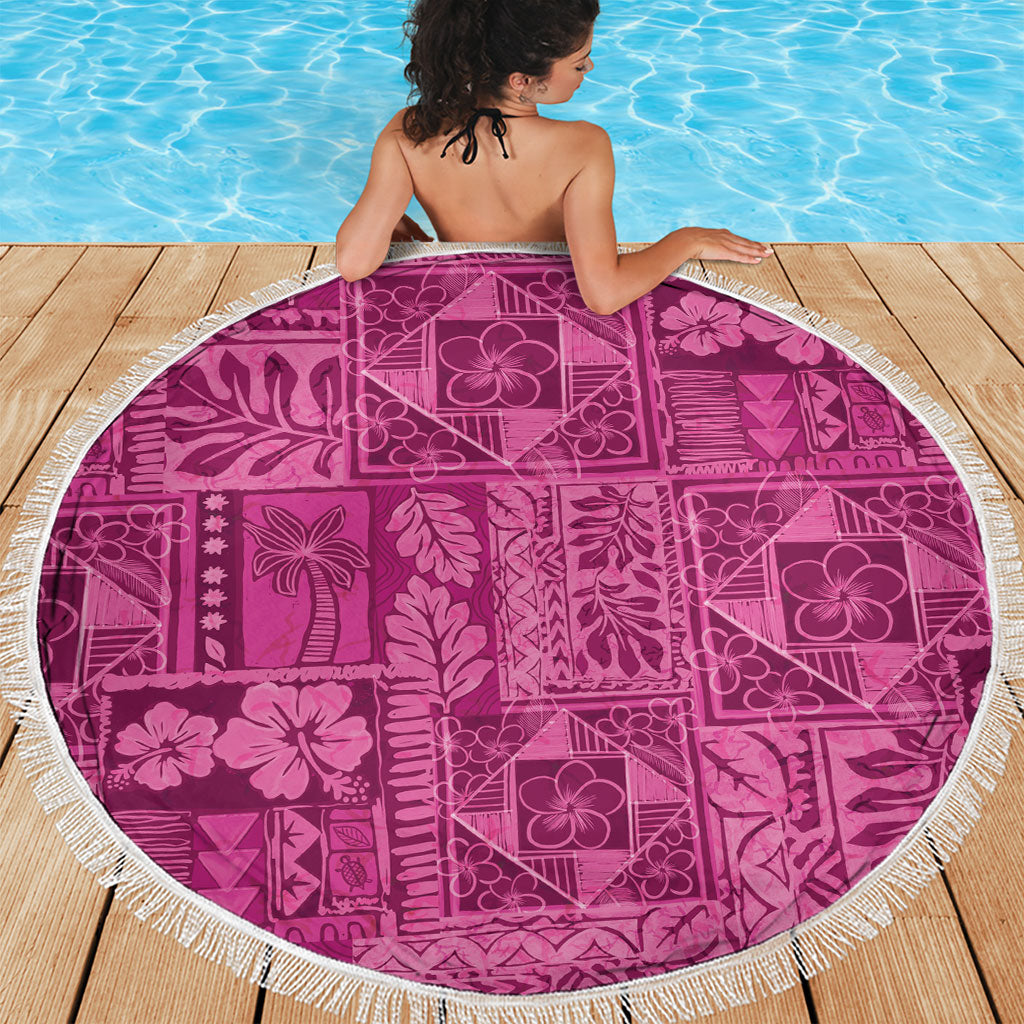 Hawaii Rainforest Beach Tropical Flowers Beach Blanket LT14 - Polynesian Pride