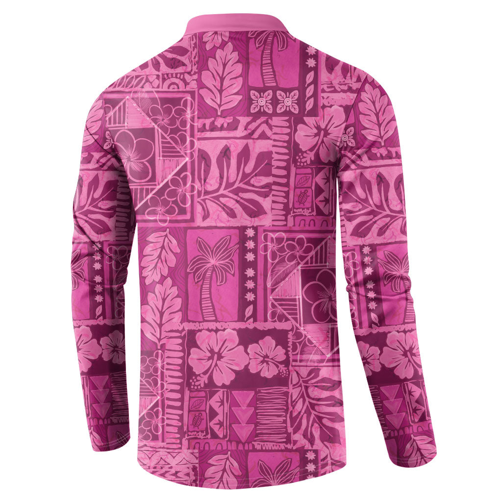 Hawaii Rainforest Beach Tropical Flowers Button Sweatshirt LT14 - Polynesian Pride