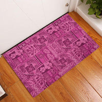 Hawaii Rainforest Beach Tropical Flowers Rubber Doormat LT14 - Polynesian Pride