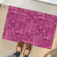 Hawaii Rainforest Beach Tropical Flowers Rubber Doormat LT14 - Polynesian Pride