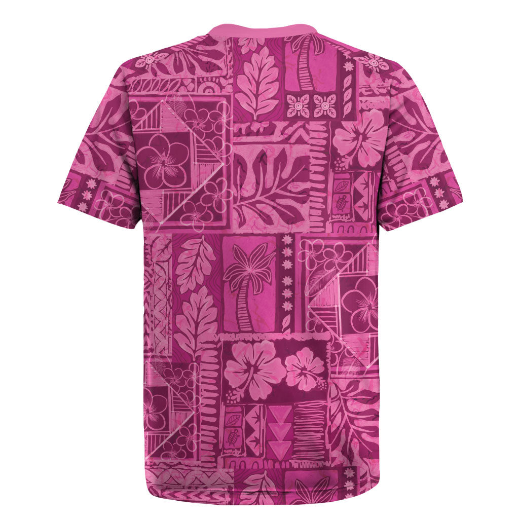 Hawaii Rainforest Beach Tropical Flowers Rugby Jersey LT14 - Polynesian Pride