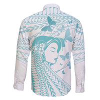 Polynesia Cervical Cancer Awareness Month Family Matching Mermaid Dress and Hawaiian Shirt Polynesian Women Faith Hope Love!