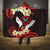 Polynesia AIDS Awareness Month Hooded Blanket Take The Rights Path Polynesian Pattern