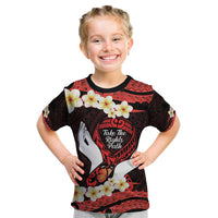 Polynesia AIDS Awareness Month Kid T Shirt Take The Rights Path Polynesian Pattern