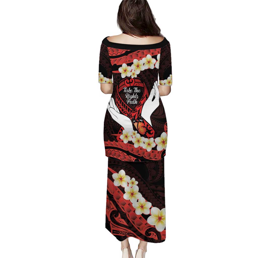 Polynesia AIDS Awareness Month Puletasi Take The Rights Path Polynesian Pattern