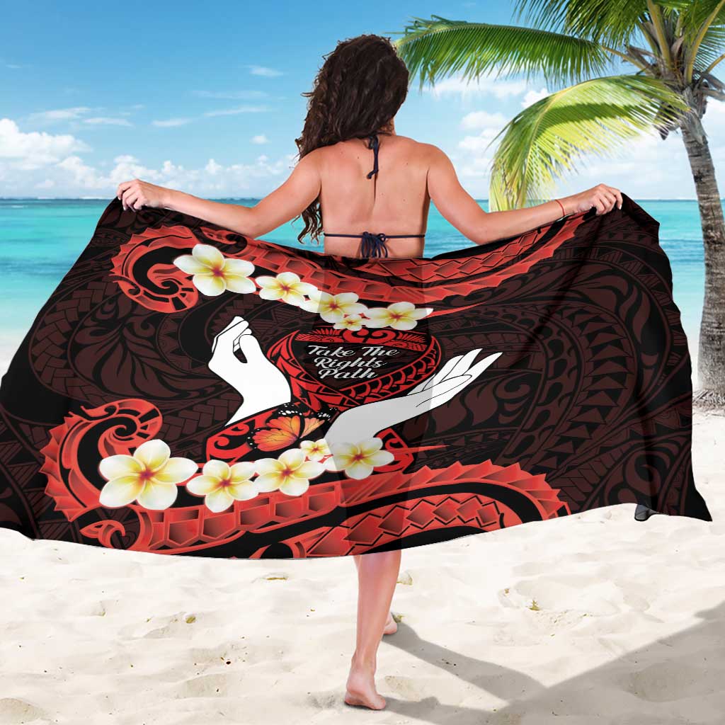 Polynesia AIDS Awareness Month Sarong Take The Rights Path Polynesian Pattern